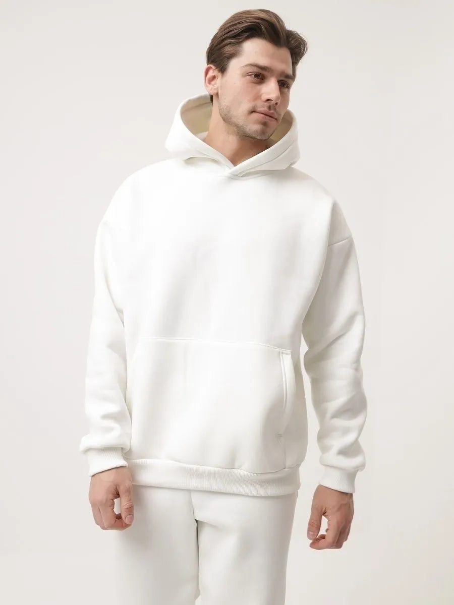 Buy Premium White Hoodie Online | Oversized Unisex Hoodie Pakistan