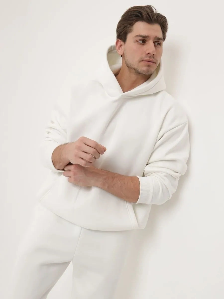 Buy Premium White Hoodie Online | Oversized Unisex Hoodie Pakistan