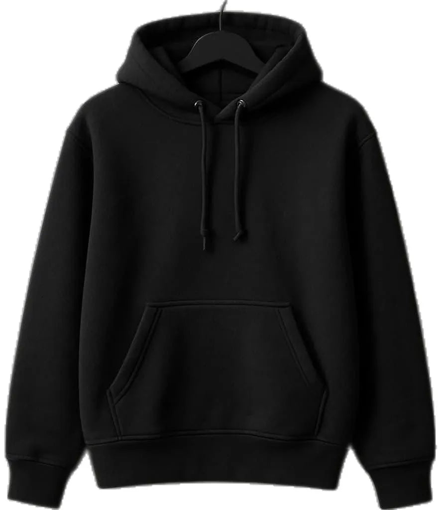 Black hoodie on a white background
