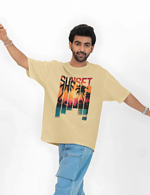 oversized front printed tshirt