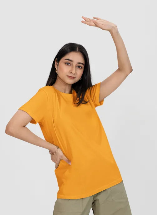 oversized orange tshirt women