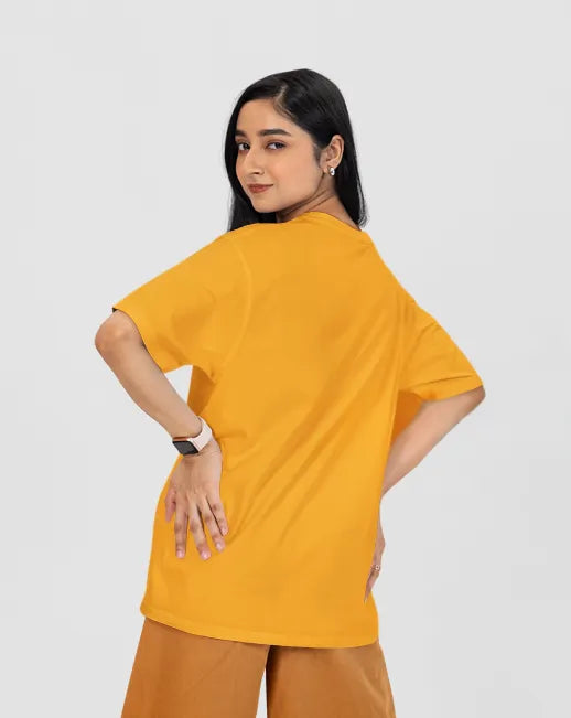 oversized orange tshirt women
