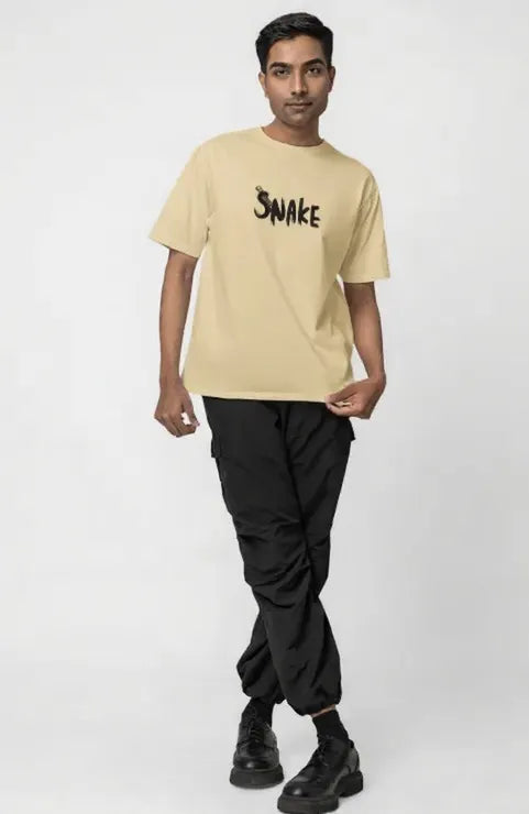 oversized printed skin tshirt men