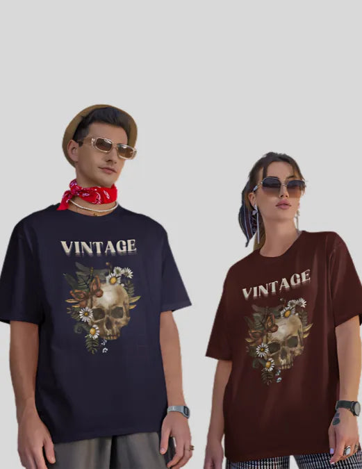 oversized tshirt vintage couple